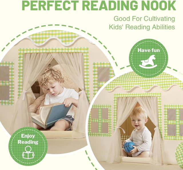 Thumbnail 4 de Wilwolfer Tienda de campaña Infantil Tipi para interiores y exteriores