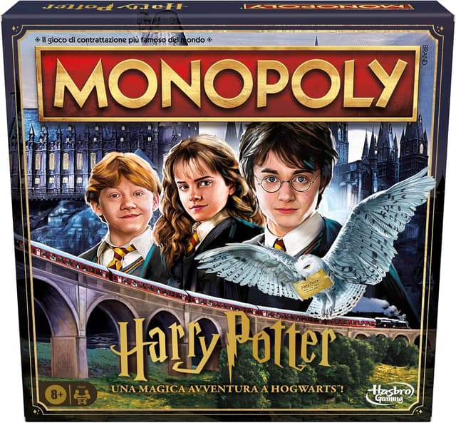 Detalle de Hasbro Gaming Monopoly Edizione Harry Potter: Una Magica Avventura a Hogwarts (versione italiana)
