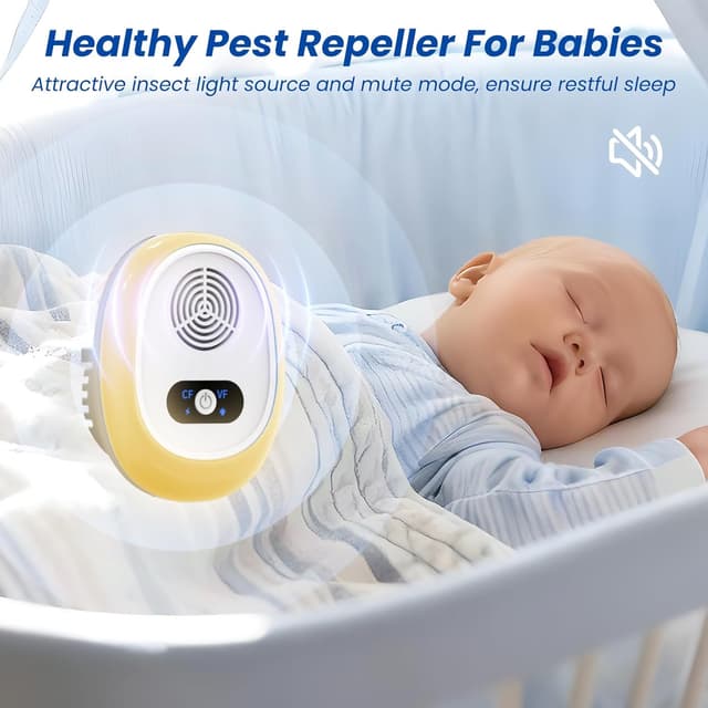 Thumbnail 5 de PKBD PKBD 4 PCs Rodent Ultrasonic Pest Repeller 1600 sqft