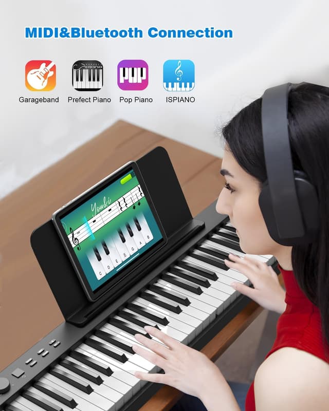 Detalle 2 de OYAYO 88-Tasten-Faltpiano mit Bluetooth MIDI