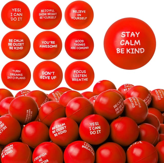 Thumbnail 6 de SHQDD 100PCS motivational stress balls, 4 cm