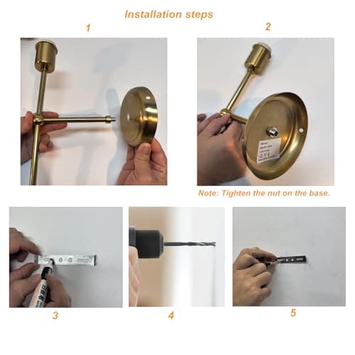 Thumbnail 8 de Dehobo Apliques de Pared 2 lámparas LED recargables