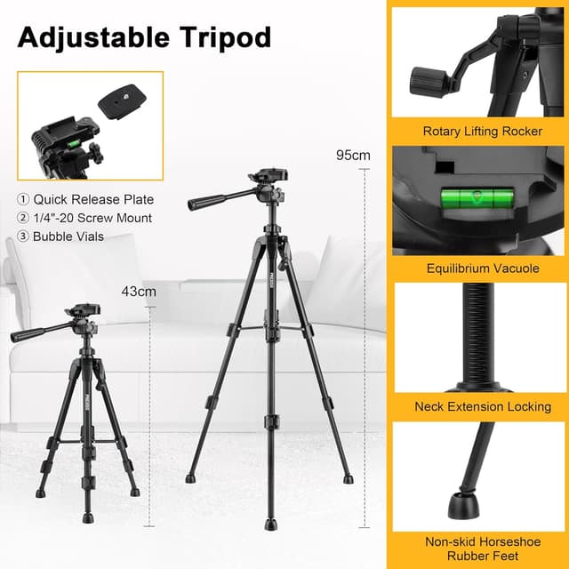 Detalle 2 de PREXISO Laser Level with Tripod 30 m