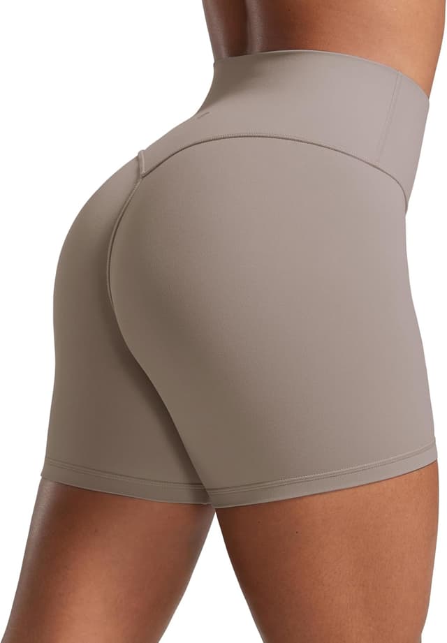Detalle de CRZ YOGA Donna Butterlift pantaloncini yoga a vita alta senza cuciture frontali