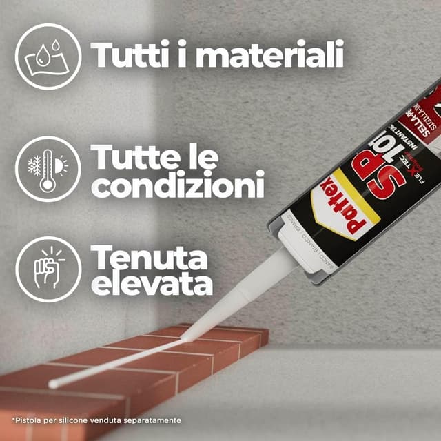 Thumbnail 2 de Pattex SP101 Transparent silicone neutro trasparente 280 ml