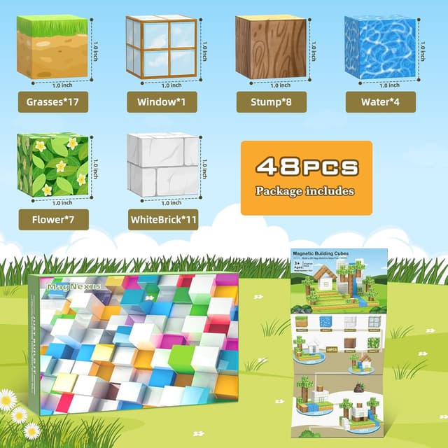 Thumbnail 5 de Blocchi magnetici 48 pezzi costruttivi 🧩