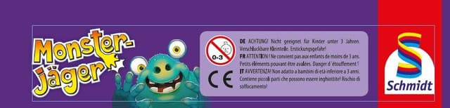 Detalle 2 de Schmidt Spiele 51443 Monsterjäger – Reisespiel in der Metalldose (2–4 Spieler, ab 5 Jahren)
