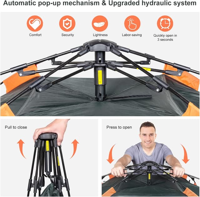 Thumbnail 6 de Amflip Camping Zelt 2 Personen ⛺