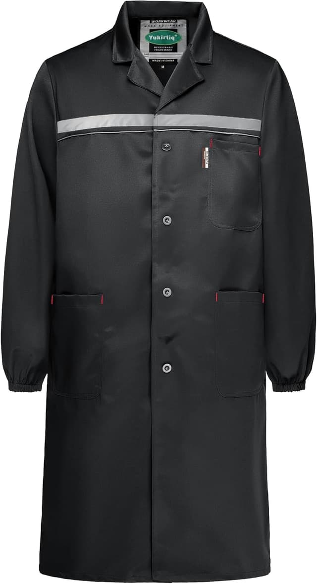 Imagen de Yukirtiq Mens Hi‑Viz Long Lab Coat 🧪 en OfertitasTOP