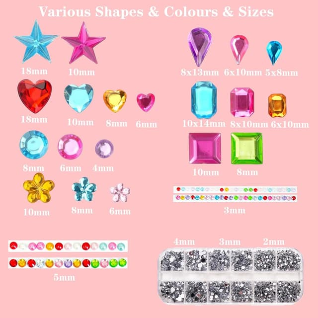 Thumbnail 1 de Generisch 4151 Glitzersteine Selbstklebend