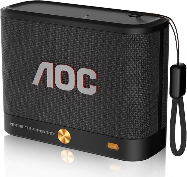 Detalle de AOC Portable Bluetooth Speaker 30H battery