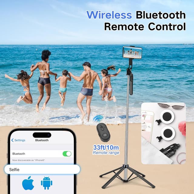 Detalle 2 de Metal Selfie Stick 70-inch for iPhone