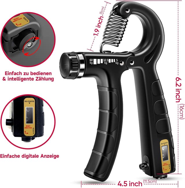 Detalle 2 de FitBeast Handtrainer Trainingsset 5-teilig