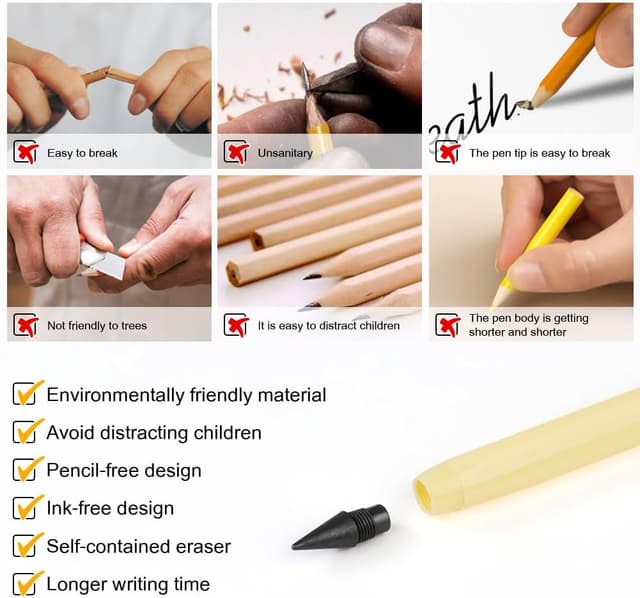 Thumbnail 2 de Vicloon Bolígrafo sin tinta 10 piezas