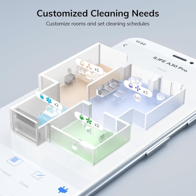 Thumbnail 6 de ILIFE A30 Pro Robot Vacuum and Mop with 5000Pa suction ⚙