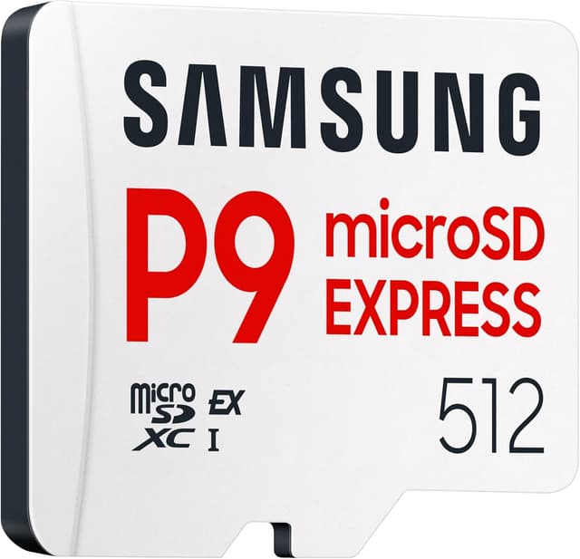 Detalle 2 de Samsung P9 Express microSD 512 GB (MB-MK512T/WW) — high-speed memory card for Nintendo Switch 2, consoles and cameras