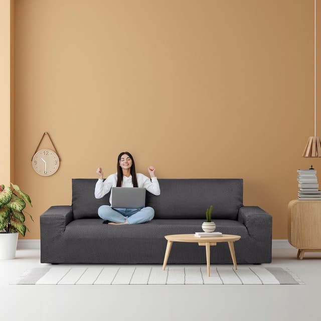 Thumbnail 2 de Eysa Luz funda sofá elástica 3+1+1 Antracita