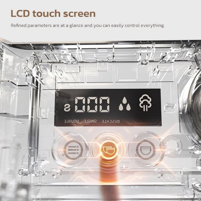 Detalle de HiBREW H7A Cafetera espresso con pantalla táctil LCD 1 unidad