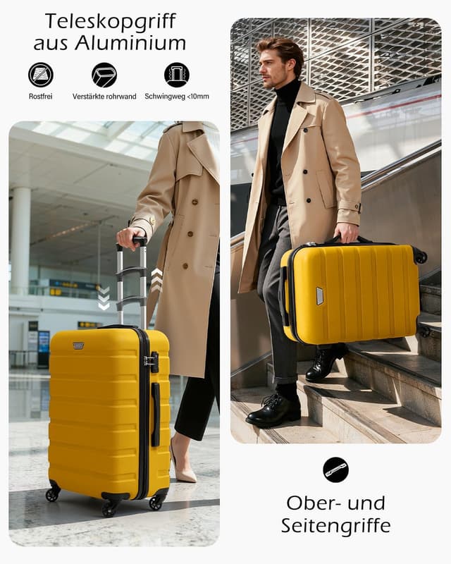 Thumbnail 4 de COOLIFE Kofferset 3-teilig mit 360° Rädern