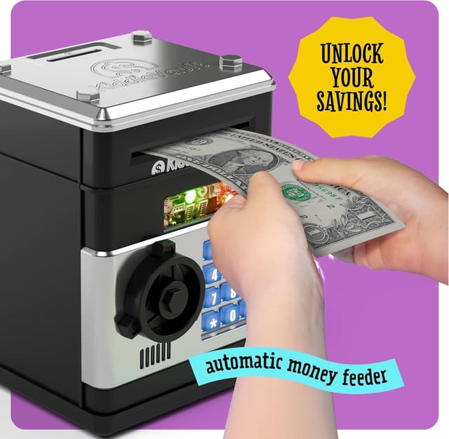 Thumbnail 1 de KiddieVault Electronic Piggy Bank ATM