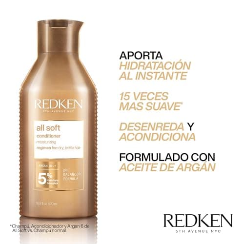 Detalle 2 de Redken All Soft Acondicionador Hidratante con Aceite de Argán