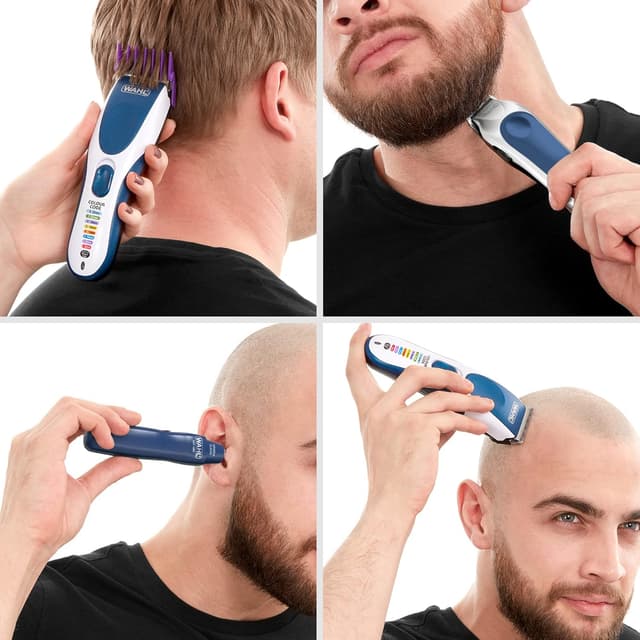 Detalle de Wahl Colour Pro Cordless 3‑in‑1 Hair Cutting Kit – Rechargeable Clipper, Battery Trimmer & Nose/Ear Tool