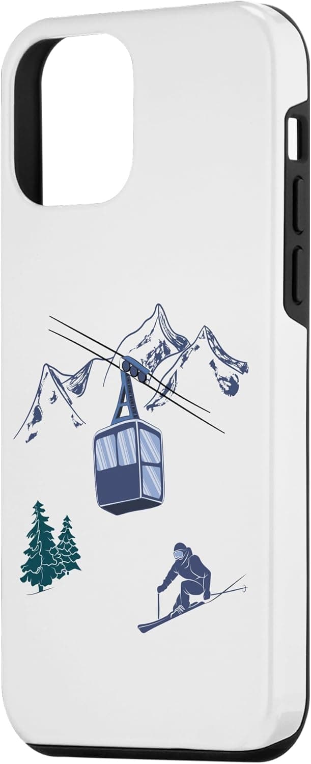 Detalle 2 de Coque iPhone 12 Mini ski vintage