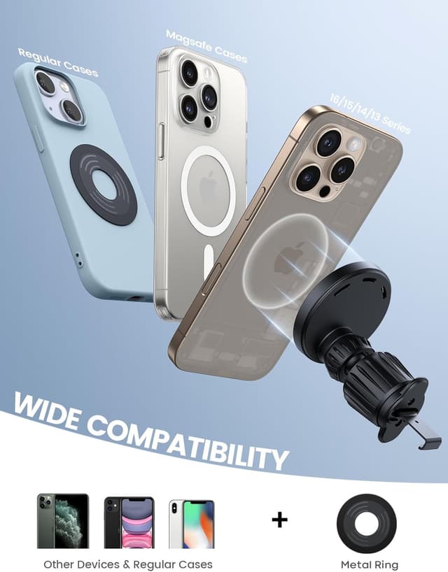 Thumbnail 5 de Lamicall MagSafe Car Mount Charger 15W