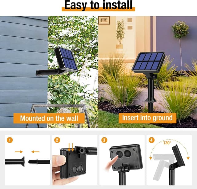 Thumbnail 4 de btfarm 16m Solar String Lights 160 LED ⌁ مواد? wait