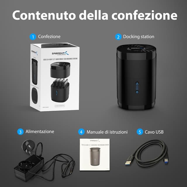 Thumbnail 5 de SABRENT DS-4SSD docking station SSD 4 slot