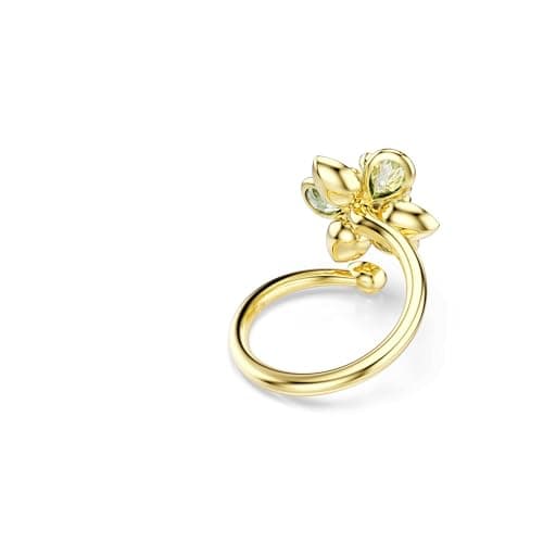 Thumbnail 3 de Swarovski Anillo Idyllia flor verde, baño oro 💍