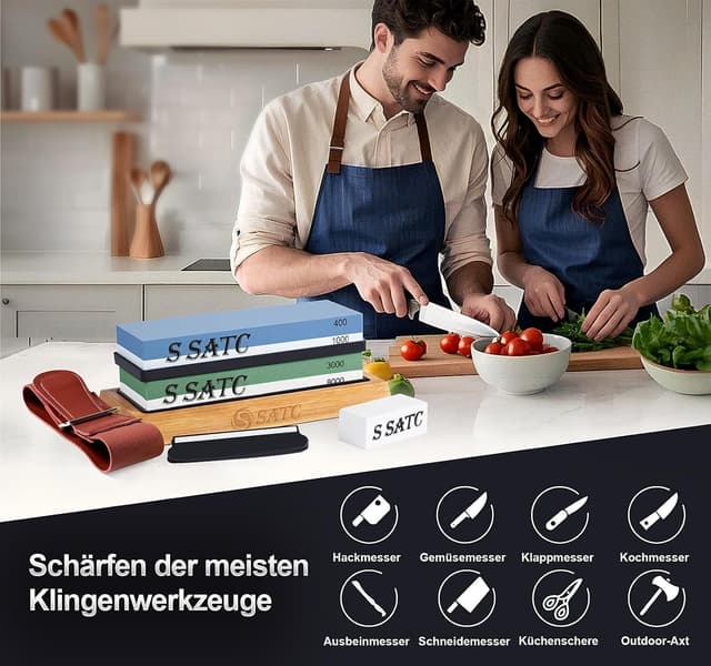 Thumbnail 4 de S SATC Premium Schleifstein Set 400–8000 Körnung