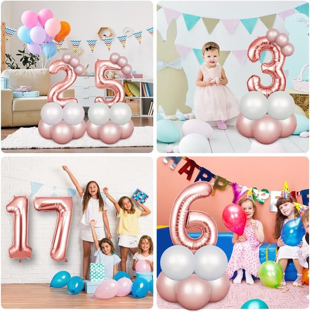 Thumbnail 6 de OFFCUP Globo Número 9 101 cm oro rosa