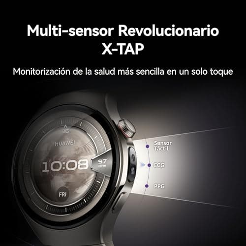 Detalle de HUAWEI Watch 5 46mm — smartwatch marrón