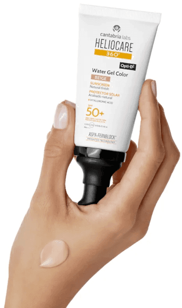 Detalle 2 de Cantabria Labs Heliocare 360 Color Water Gel Beige SPF50+ 2x50 ml