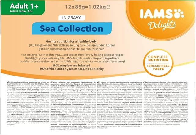 Detalle de IAMS Advanced Nutrition Sea Collection - Alimento húmedo para gatos 🐱