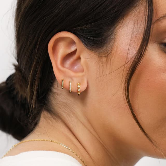 Thumbnail 3 de ZHESHY Gold Ohrringe Set Damen 3 Paar