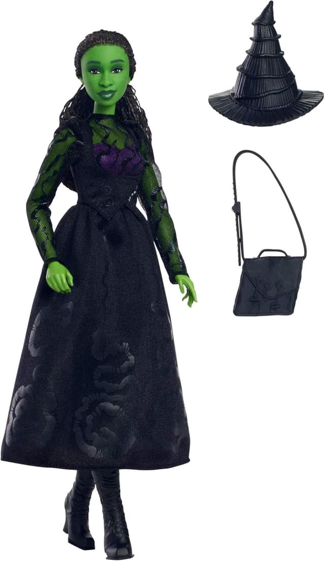 Thumbnail 4 de Mattel Wicked Elphaba Muñeca Articulada con Vestido y Accesorios 💚