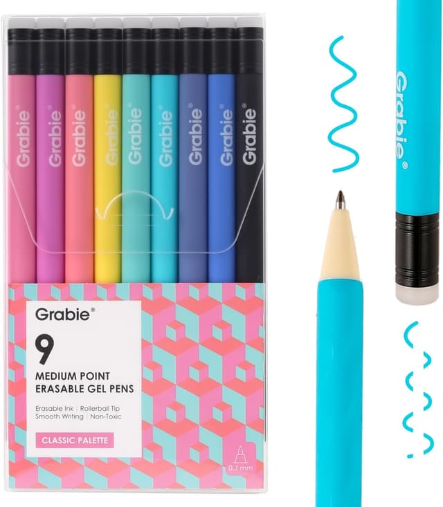 Detalle de Grabie erasable gel pens, make mistakes essential