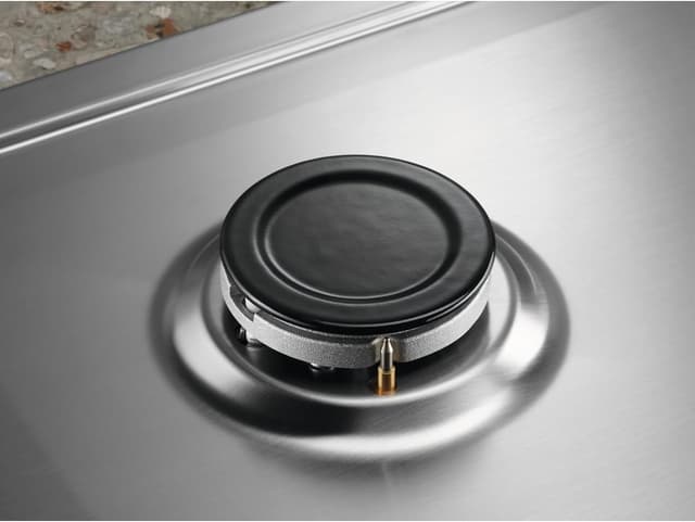 Detalle de Electrolux Piano cottura a gas Serie 300 EGS75362X da 75 cm, 5 fuochi SlimLine con griglia in ghisa e StepPower