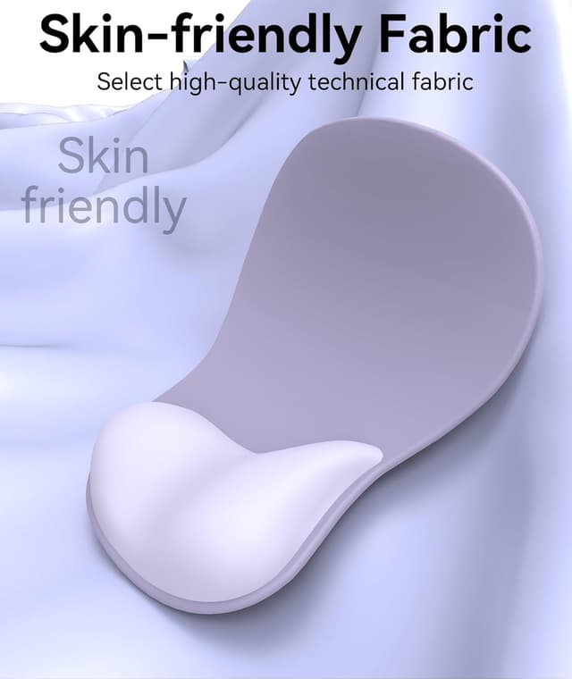 Detalle 2 de Giecy Mouse Pad with Gel Wrist Rest (Purple) — ergonomic wrist support for office and home