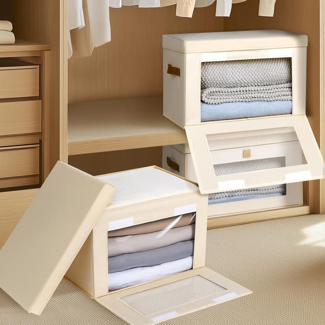 Detalle 2 de Homsorout Collapsible Storage Bins 4-pack