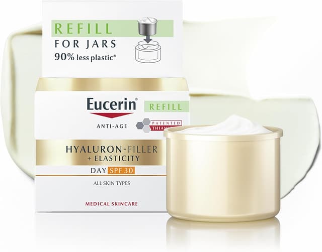 Detalle de Eucerin Hyaluron-Filler + Elasticity Refill Crema Giorno SPF 30 (50 ml) ricarica viso antimacchie e antirughe
