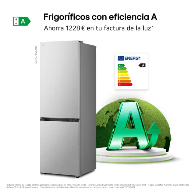 Thumbnail 4 de LG GBBS716AMB Frigorífico Combi con Door Cooling+