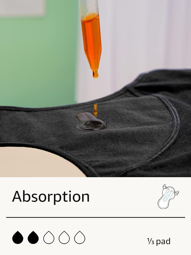 Detalle 2 de INNERSY Teen Girls Period Pants Knickers (Cotton, Leakproof) – Pack of 3