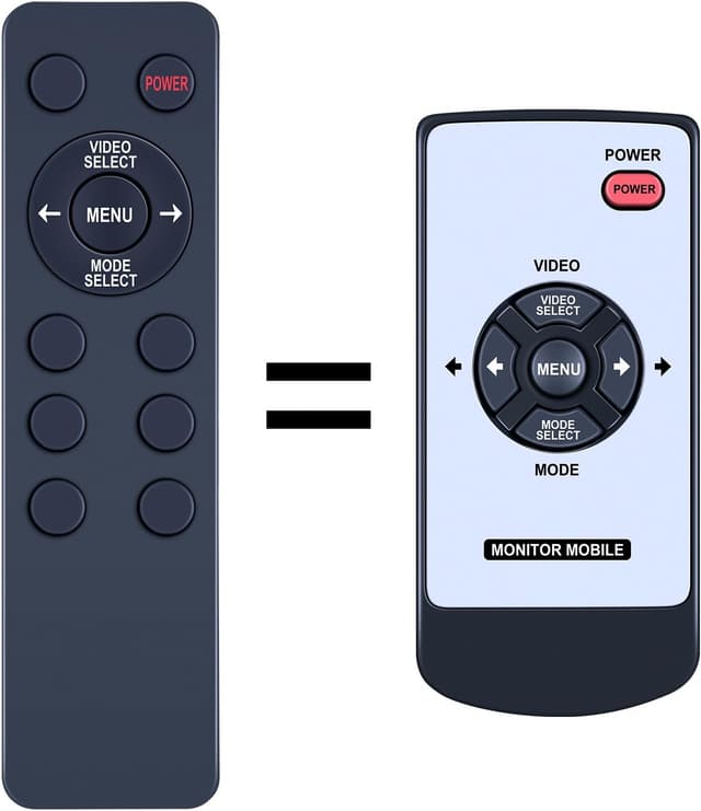 Detalle de TCNOUMT New Wireless Remote Control Replacement for Tview T147IR TFT LCD Monitor Mobile Rear View System