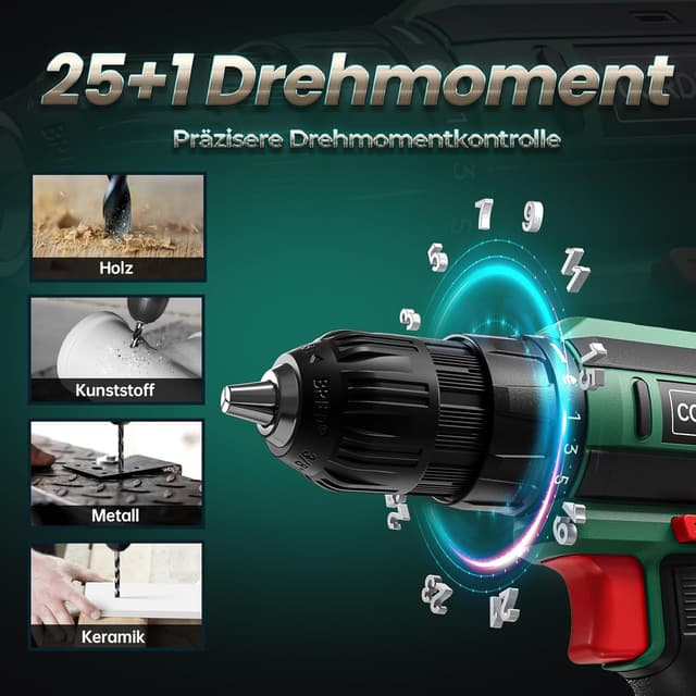 Thumbnail 5 de FAHEFANA Akkuschrauber 20V 42Nm 2000mAh