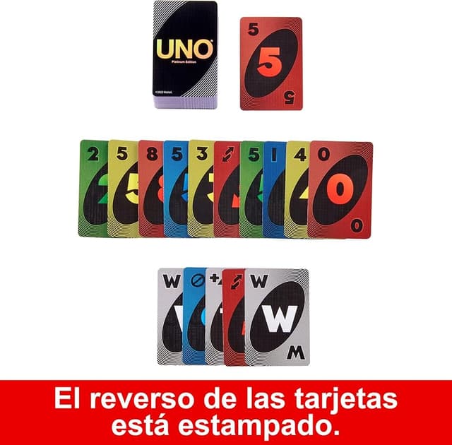 Thumbnail 2 de Mattel Games UNO Edición Platino HPY61 🃏