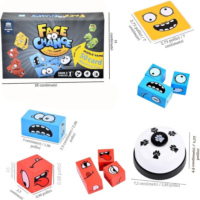 Thumbnail 5 de LADVATKIN Puzzle di Espressione del Viso in Legno 50 carte