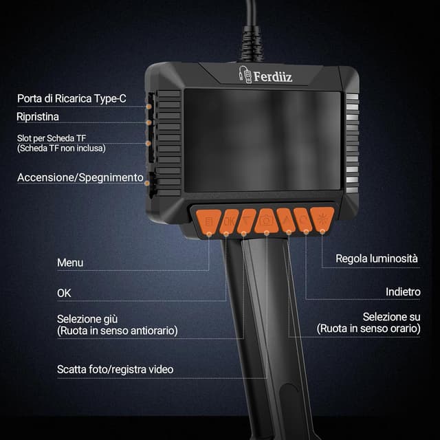 Thumbnail 6 de Ferdiiz Endoscopio Digitale Industriale HD 1080P